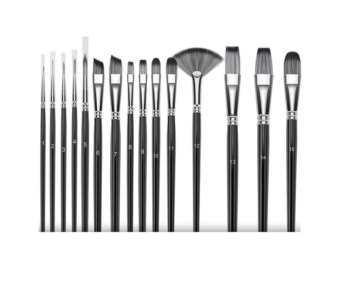 PRO ARTIST PREMIUM PAINT BRUSH SET (15 PCS)