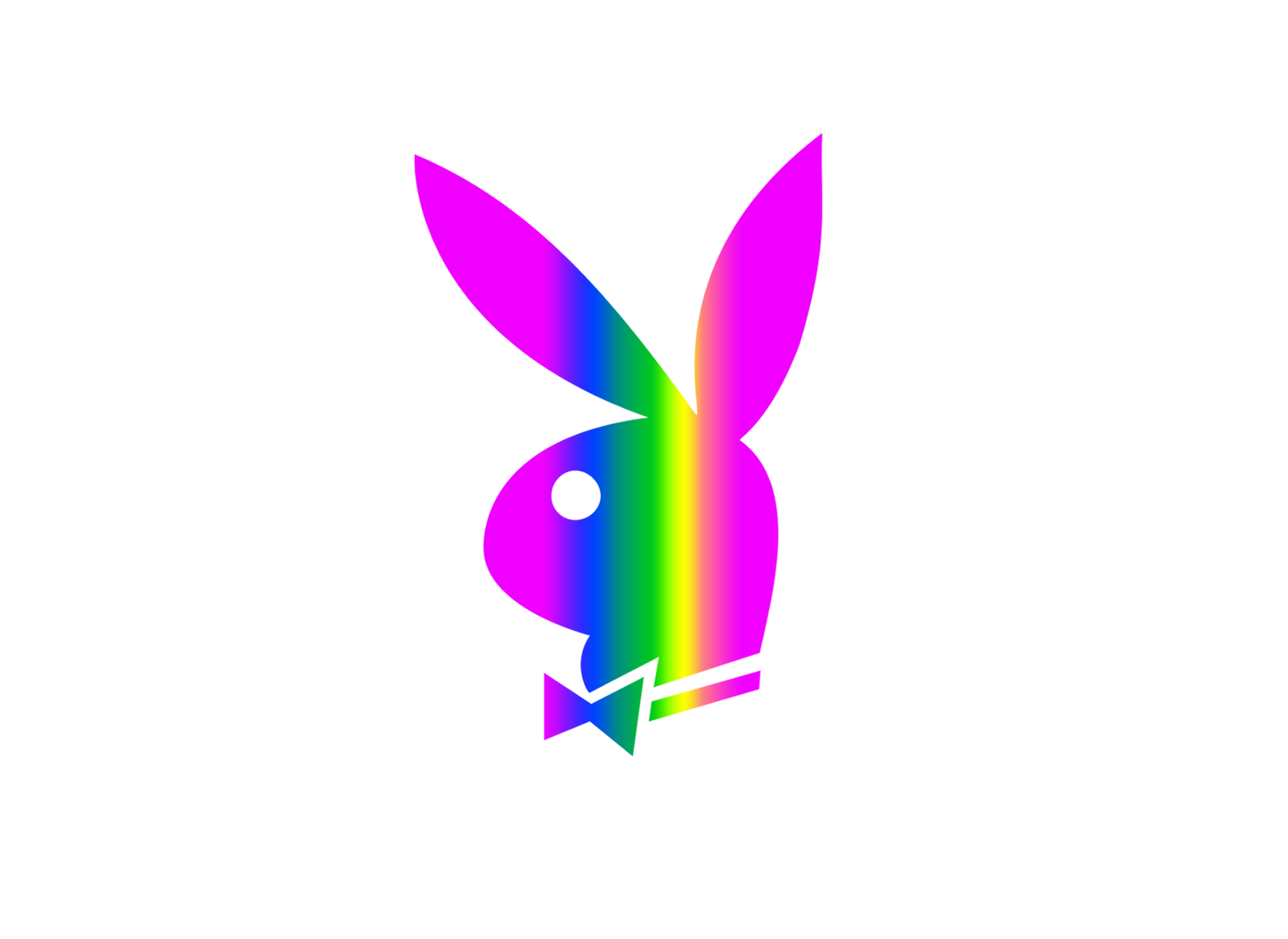 BUNNY LOGO RAINBOW REFLECTIVE HEAT TRANSFER VINYL (HTV) DECALS