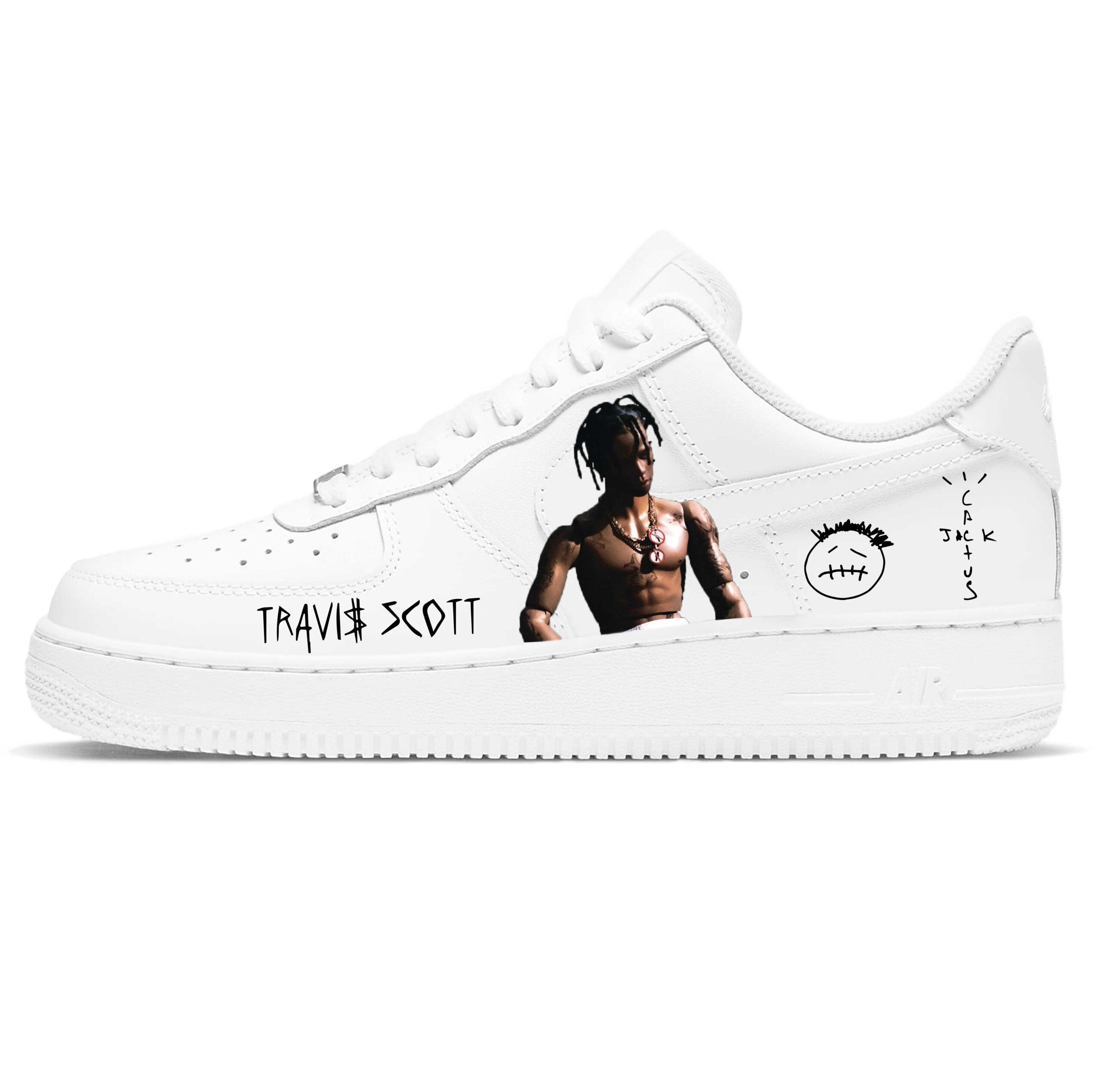 TRAVIS SCOTT CACTUS JACK AIR FORCE 1 CUSTOM – THE CUSTOM SHOP