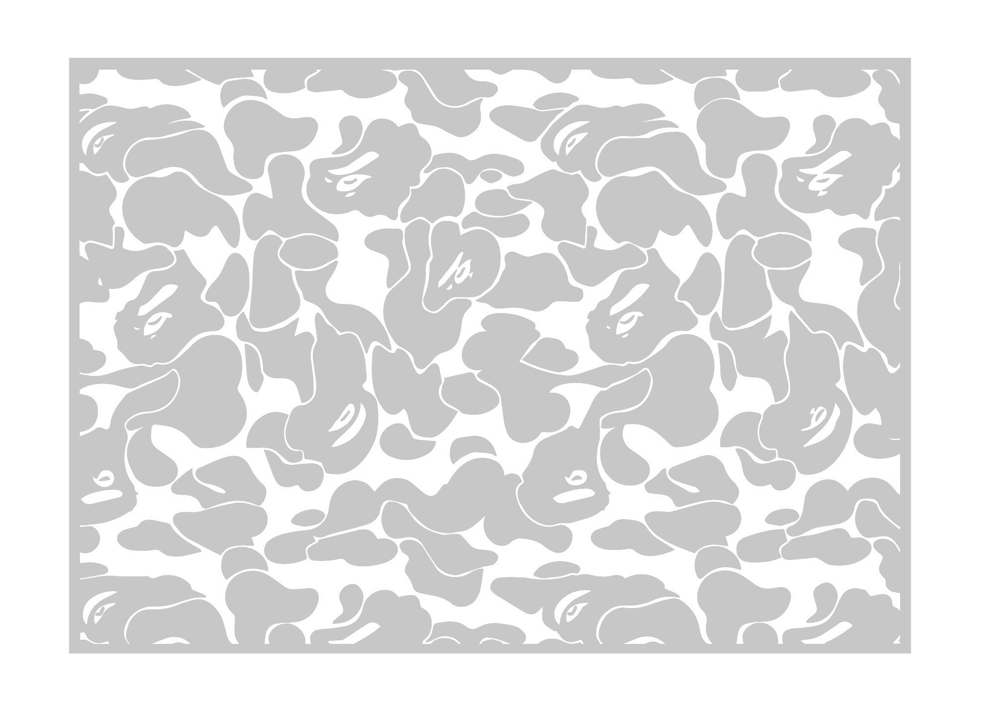 Gray and white Camouflage pattern craft vinyl - HTV - Adhesive