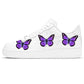 PURPLE BUTTERFLY IRON-ON STICKER SHOE HEAT TRANSFERS