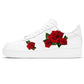 RED ROSES IRON-ON STICKER SHOE HEAT TRANSFERS